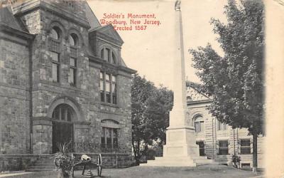 Soldier's Monument Woodbury, New Jersey Postcard
