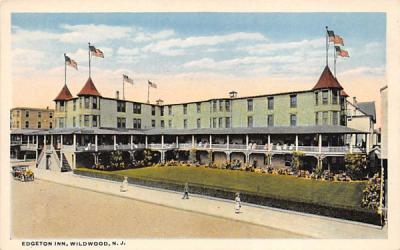 Edgeton Inn Wildwood, New Jersey Postcard