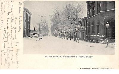 Salem Street Woodstown, New Jersey Postcard