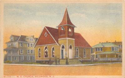 M. E. Church Wildwood, New Jersey Postcard
