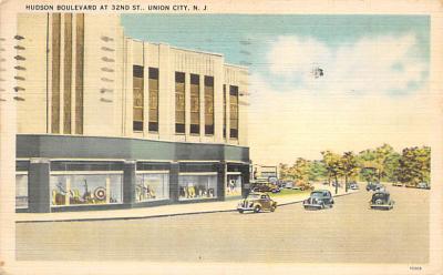 Hudson Boulevard Union City, New Jersey Postcard