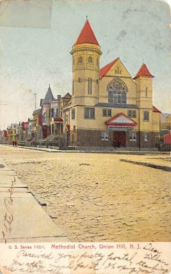 Methodist Church Union Hill, New Jersey Postcard