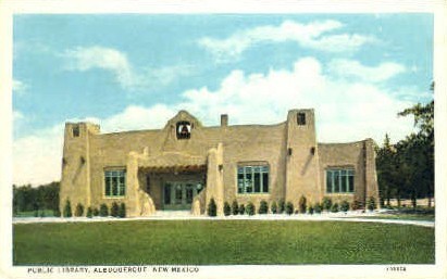 Public Library - Albuquerque, New Mexico NM Postcard