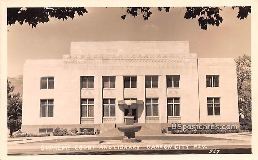 Supreme Court and Library - Carson City, Nevada NV Postcard