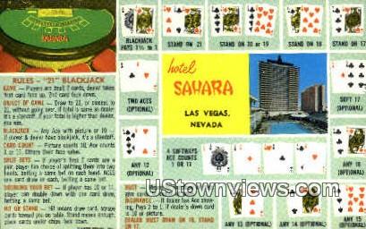 Hotel Sahara - Las Vegas, Nevada NV Postcard