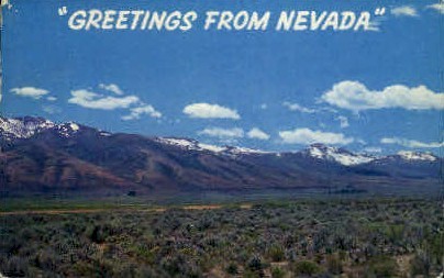 Greetings - Misc, Nevada NV Postcard