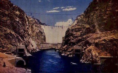 Boulder Dam  - Hoover (Boulder) Dam, Nevada NV Postcard
