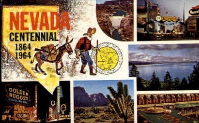 Nevada Centennial - Misc Postcard