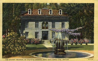 Old Bower's Mansion - Carson City, Nevada NV Postcard