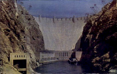 Hoover/Boulder Dam - Hoover (Boulder) Dam, Nevada NV Postcard