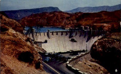 Hoover Dam and Lake Mead - Hoover (Boulder) Dam, Nevada NV Postcard