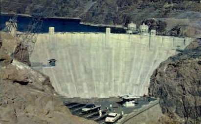 Hoover (Boulder) Dam - Nevada NV Postcard