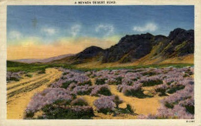 A Nevada Desert Road - Misc Postcard