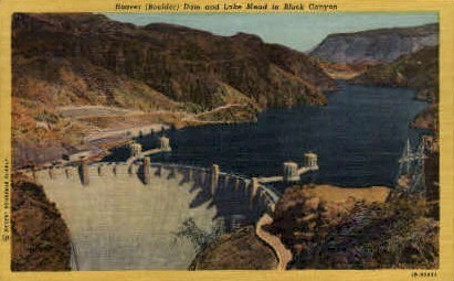 Black Canyon - Hoover (Boulder) Dam, Nevada NV Postcard