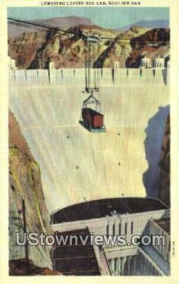 Box Car - Hoover (Boulder) Dam, Nevada NV Postcard