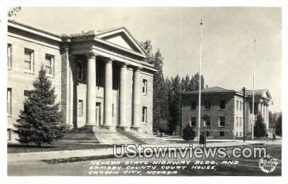 Real Photo - Ormsby County Court House - Carson City, Nevada NV Postcard