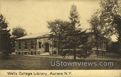 Wells College Library - Aurora, New York NY Postcard