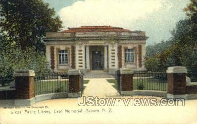 Public Library - Auburn, New York NY Postcard