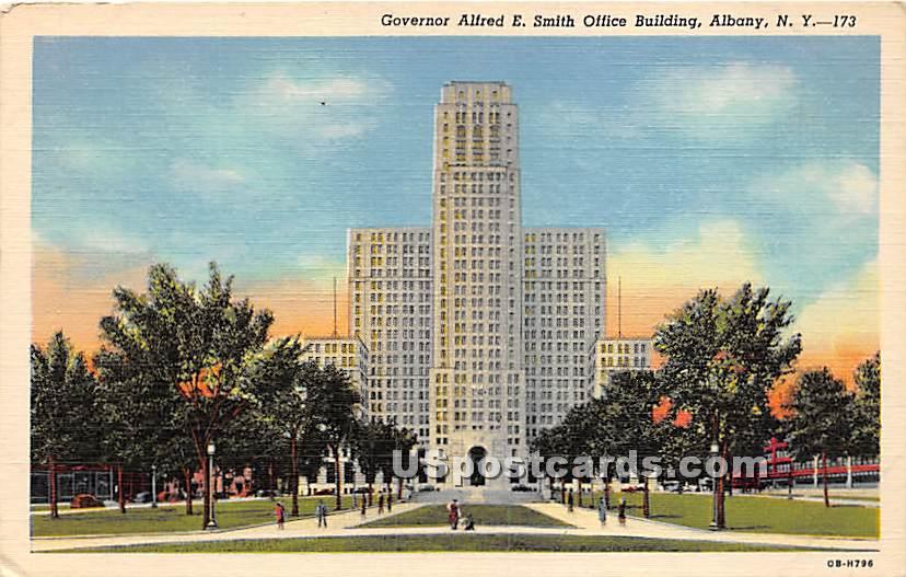 Governor Alfred E Smith Office Building - Albany, New York NY Postcard