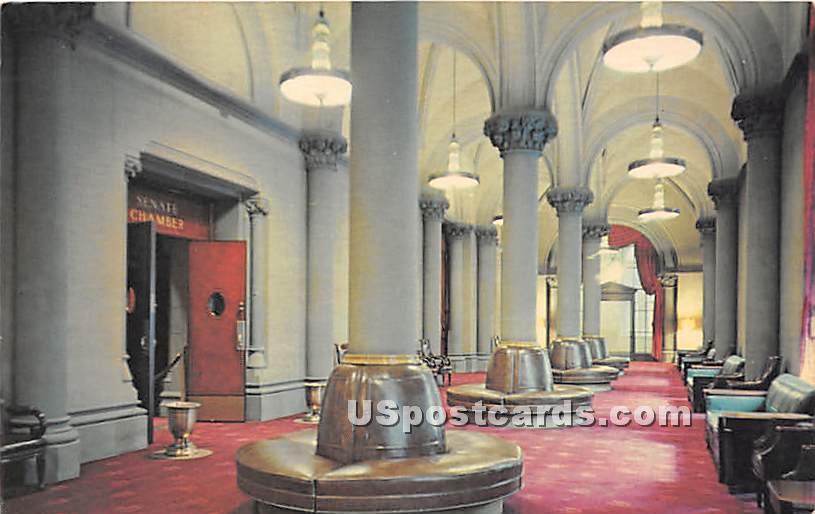 Gothic, Arched Senate Lobby, State Capitol - Albany, New York NY Postcard