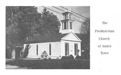 Presbyterian Church Andes, New York Postcard