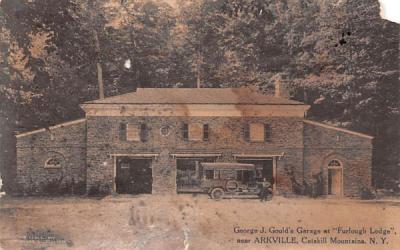 George J Gould's Garage Arkville, New York Postcard