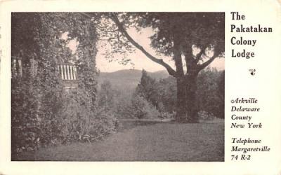 Pakatakan Colony Lodge Arkville, New York Postcard