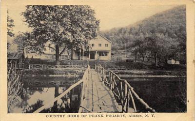 Country Home of Frank Fogarty Allaben, New York Postcard