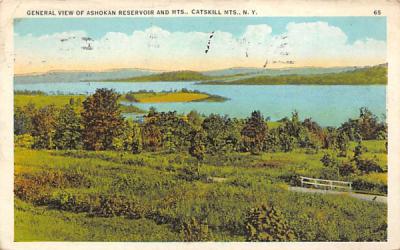 General View of Ashkorn ReservoirMisc Ashokan Reservoir, New York Postcard