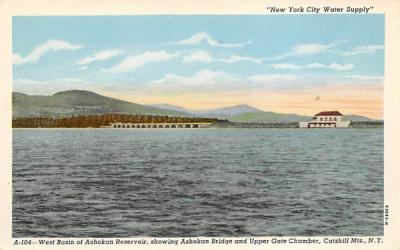 West Basin of Ashokan Reservoir New York Postcard