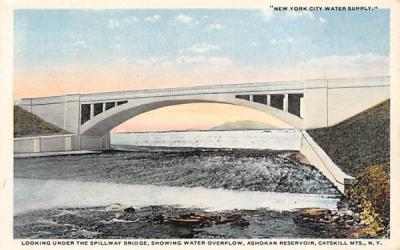 Spillway Bridge Ashokan Reservoir New York Postcard