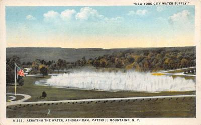 Ashokan Reservoir Catskill Mountains Ashokan Dam, New York Postcard