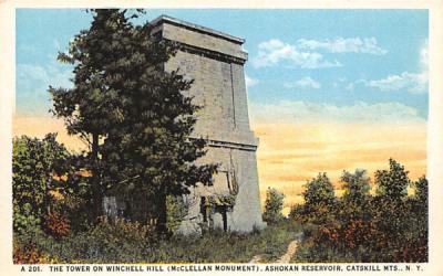 Tower od Winchell Hill Ashokan Reservoir, New York Postcard