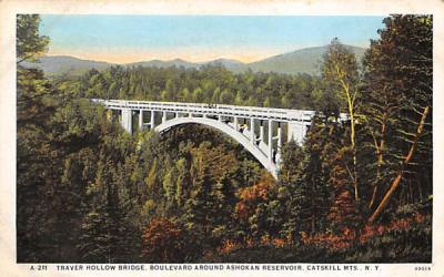 Traver Hollow Bridge Catskilll Mts Ashokan Reservoir, New York Postcard