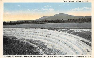 Spillway Ashokan Reservoir New York Postcard