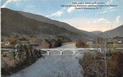 Ashkon Reservoir bridge over Esopus  Ashokan Reservoir, New York Postcard