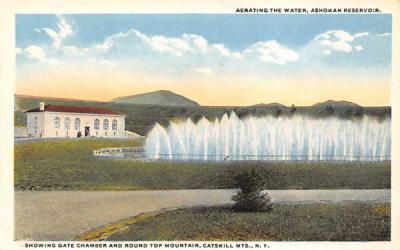 Showing Gate Chamber Round Top Mountain  Ashokan Reservoir, New York Postcard