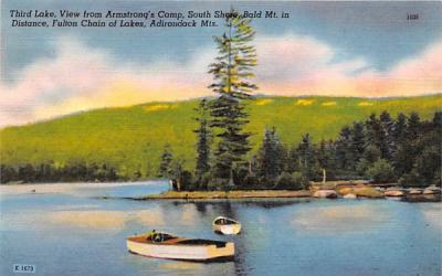 Third Lake, Armstrong's Camp Adirondack Mountains, New York Postcard