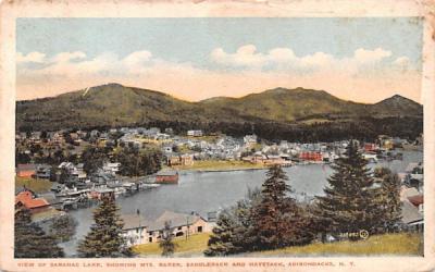 Saranac Lake Adirondack Mountains, New York Postcard