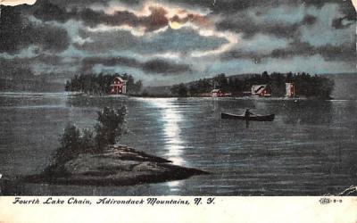 Fourth Lake Chain Adirondack Mountains, New York Postcard