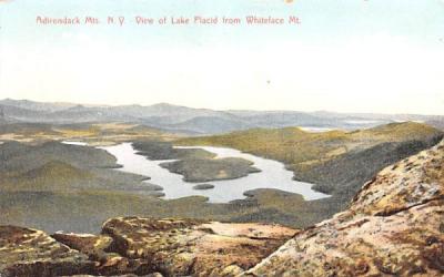 Lake Placid from Whiteface Mountain Adirondack Mountains, New York Postcard