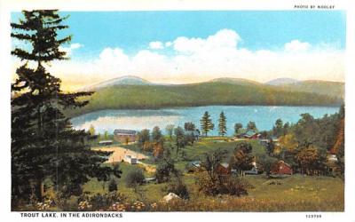 Trout Lake Adirondack Mountains, New York Postcard