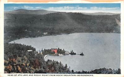 Head of Fourth Lake Adirondack Mountains, New York Postcard