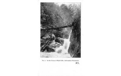 Gorge at High Falls Adirondack Mountains, New York Postcard