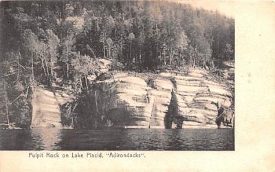 Pulpit Rock on Lake Placid Adirondack Mountains, New York Postcard