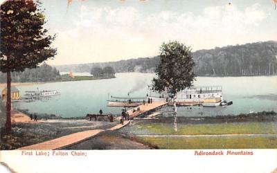 First Lake Adirondack Mountains, New York Postcard