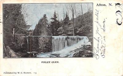 Pixley Glen Afton, New York Postcard