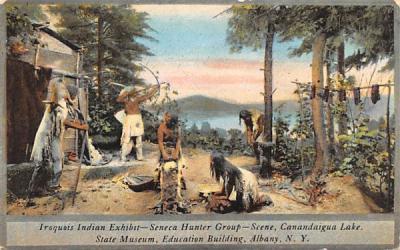 Iroquois Indian Exhibit Albany, New York Postcard