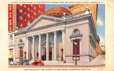 Albany Savings Bank New York Postcard