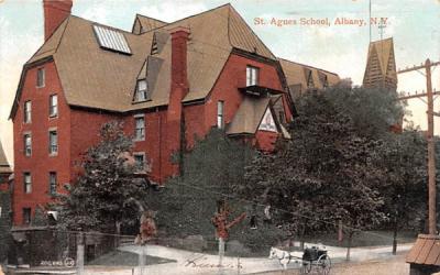 Agnes School Albany, New York Postcard